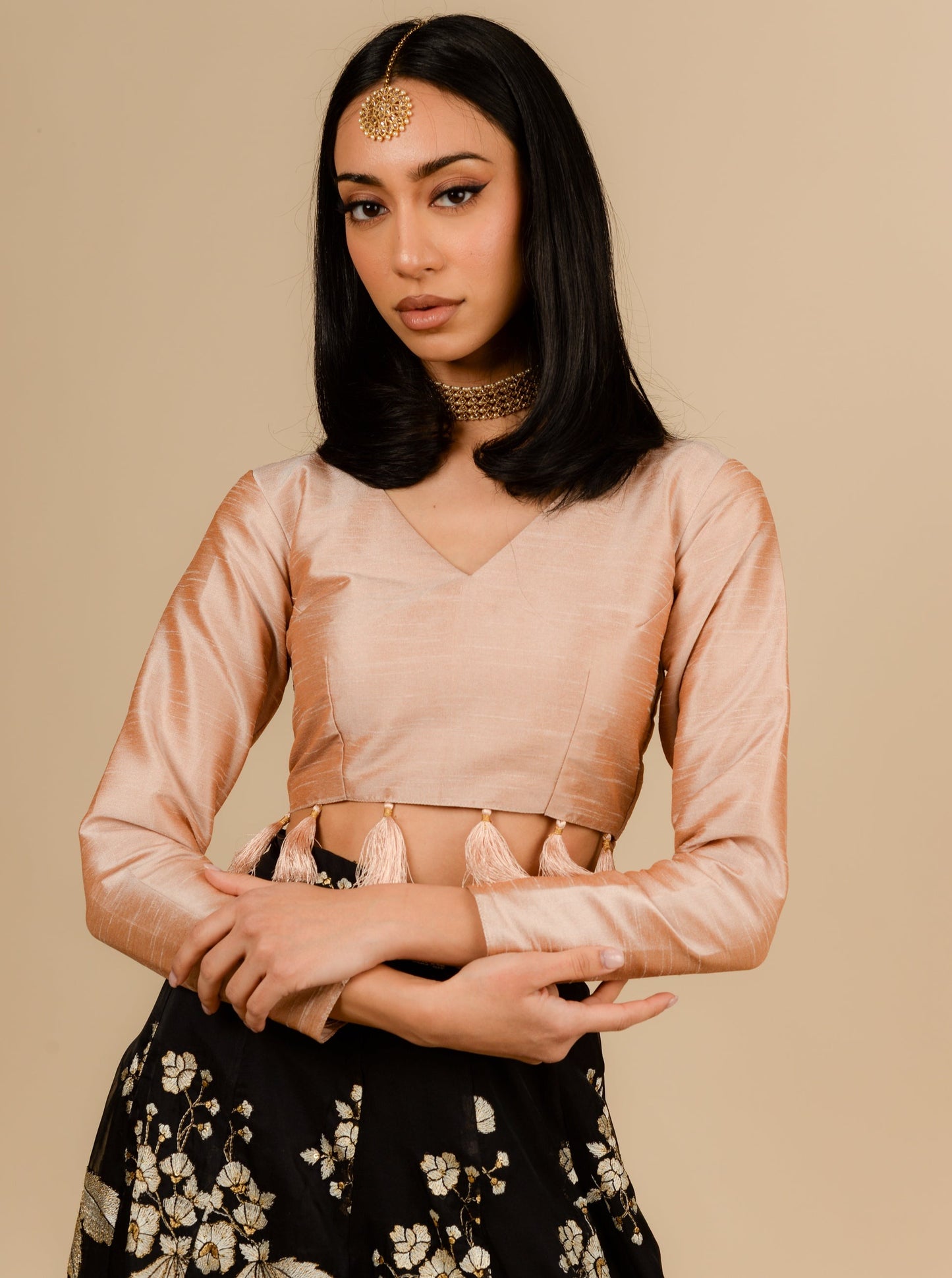 Rose Tassel Blouse