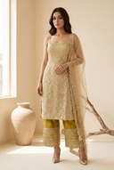Citrine Sunehri Suit and Dupatta