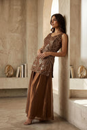 Cocoa Naqsh Suit and Dupatta
