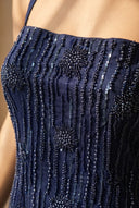Navy Mehfil Suit and Dupatta