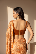 Rust Velour Blouse