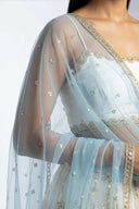 Baby Blue Cluster Dupatta