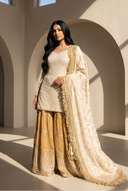 Beige Dastoor Suit and Dupatta