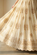 Beige Zehna Handwork Skirt