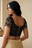 Black Amira Handwork Blouse