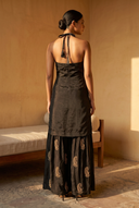 Noir Paisley Suit and Dupatta