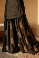 Noir Paisley Suit and Dupatta