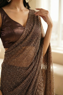 Cocoa Sateen Blouse