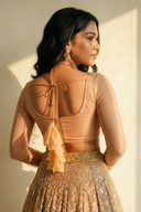 Champagne Long Sleeve Adore Blouse