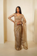 Mocha Mousse Easy-Drape Saree