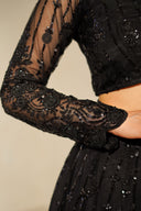 Obsidian Dusk Blouse - The Saree Room