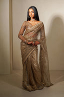 Mocha Mousse Easy-Drape Saree