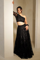 Obsidian Dusk Blouse - The Saree Room