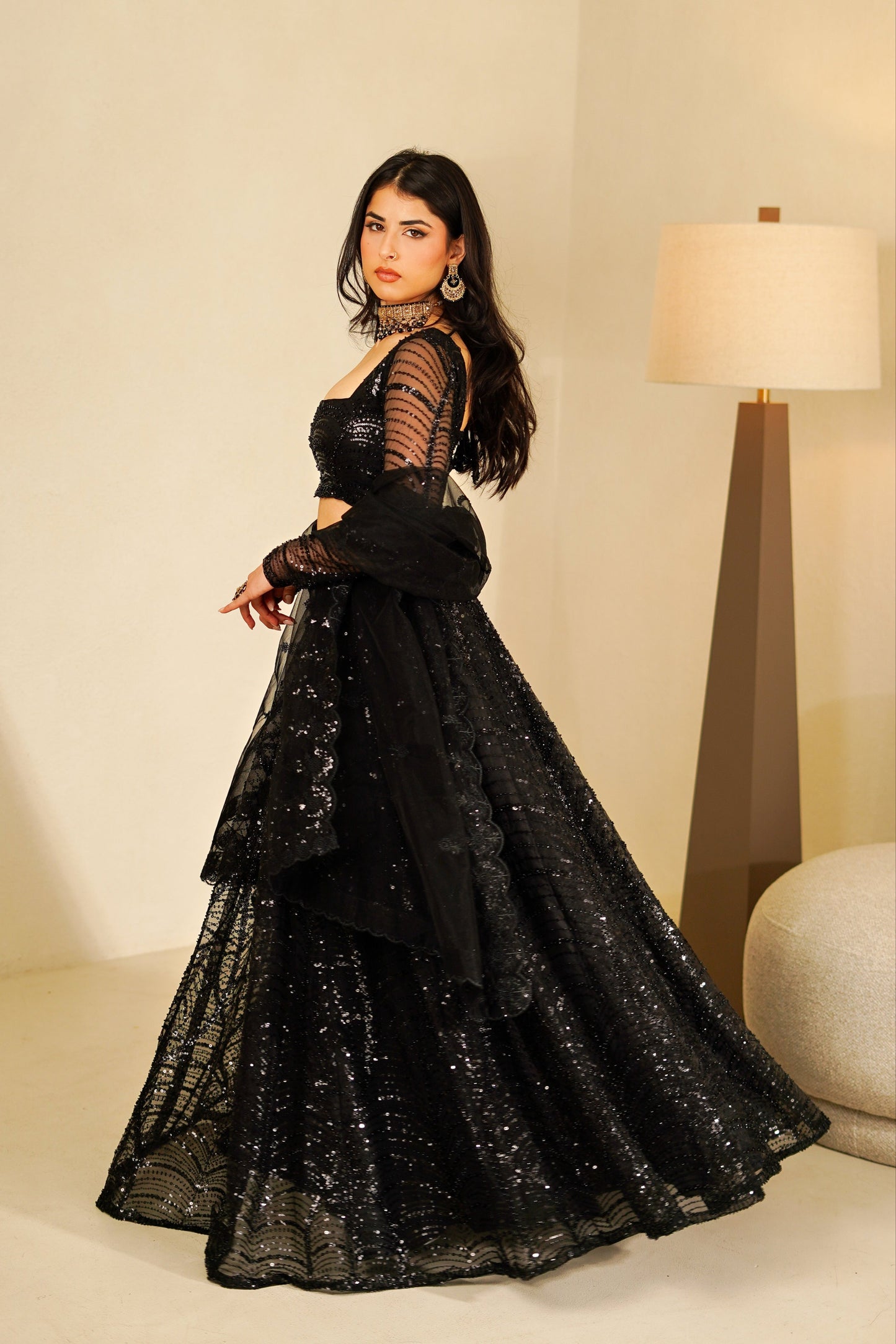 Onyx Lacquer Skirt