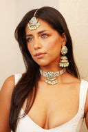 Mint Pearl Amulet Tikka Set