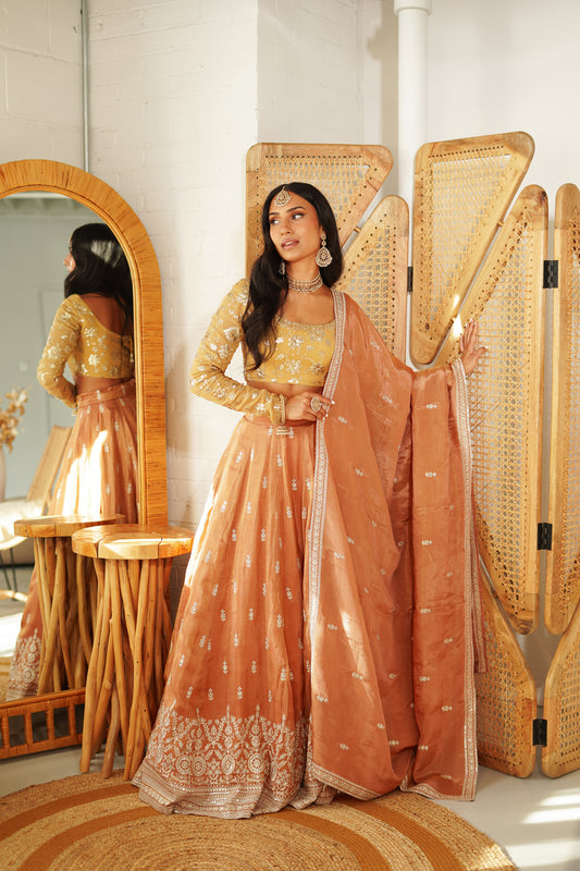 Apricot Sheen Skirt