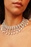 Silver Dewdrop Choker