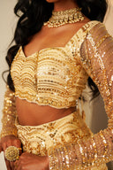 Champagne Lacquer Blouse