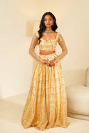 Champagne Lacquer Skirt - The Saree Room