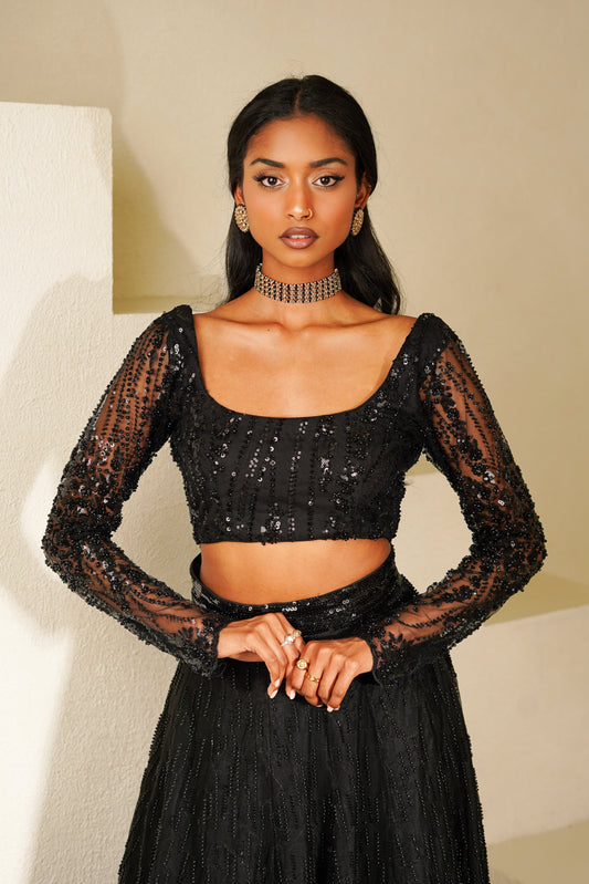 Noir Eclipse Blouse