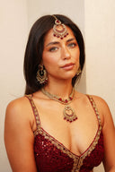 Ruby Kundan Tikka Set - The Saree Room