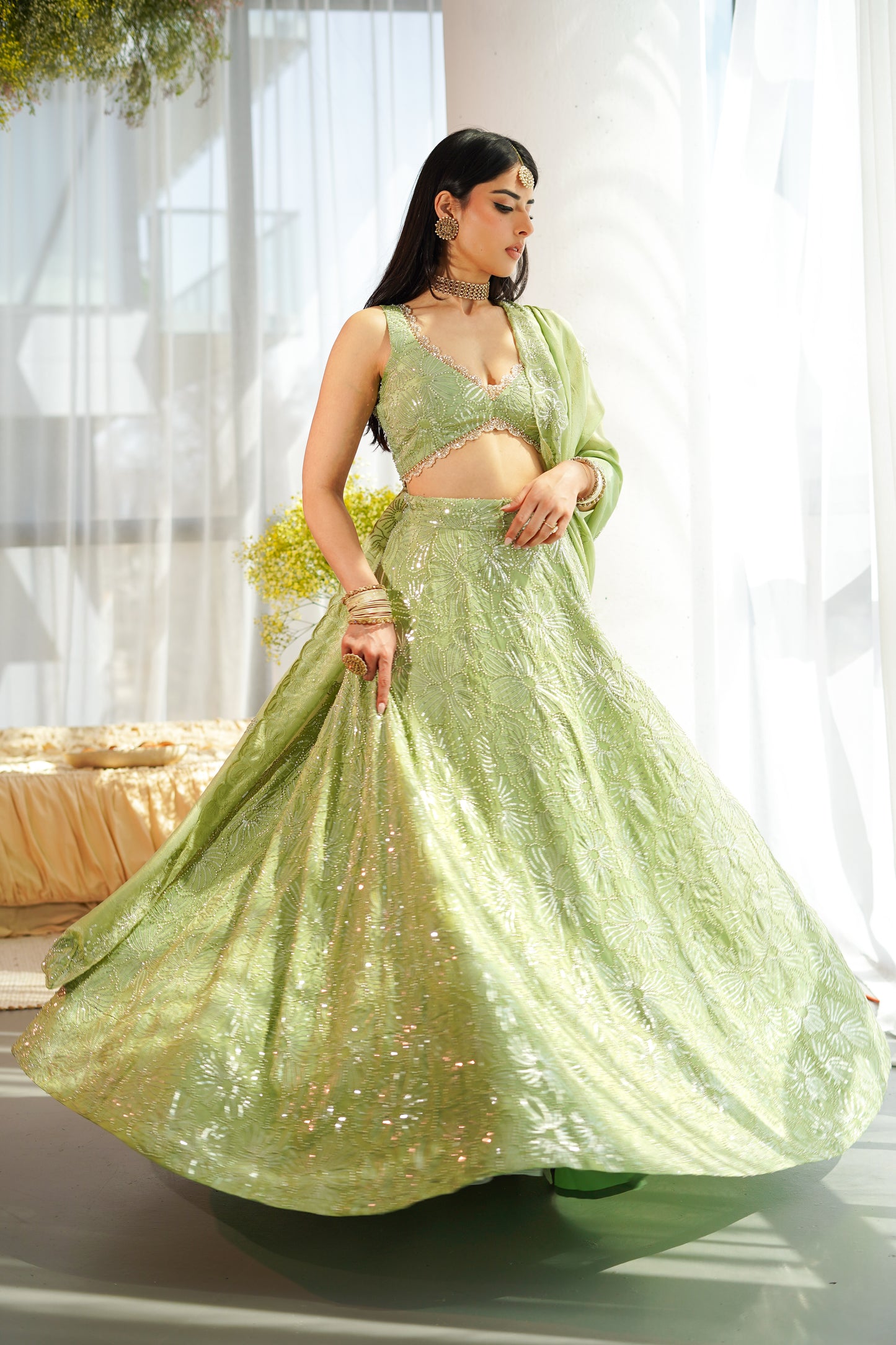 Pistachio Selena Skirt