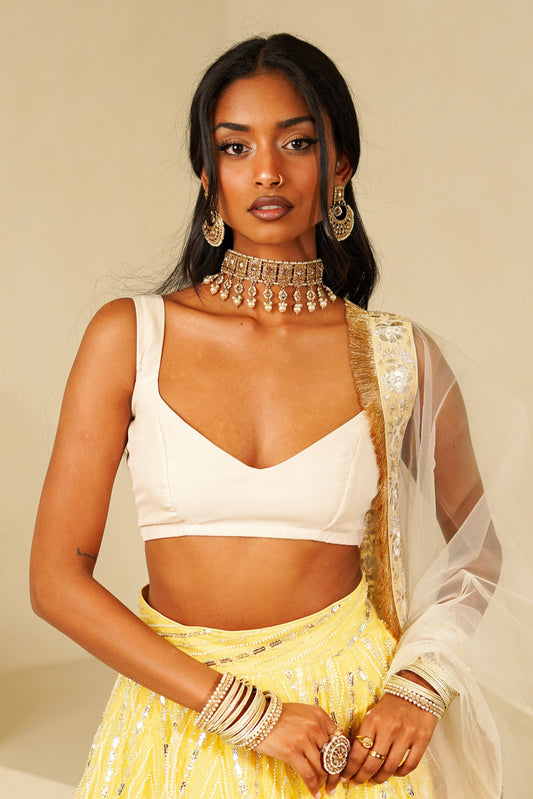 Cream Adore Blouse