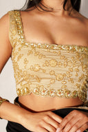 Taupe Leia Handwork Blouse