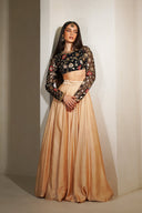 Onyx Rosette Handwork Blouse