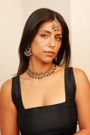 Noir Iris Tikka Set - The Saree Room