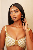 Champagne Almond Pearl Tikka Set