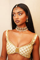 Champagne Almond Pearl Choker