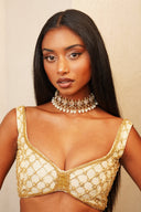 Champagne Almond Pearl Choker