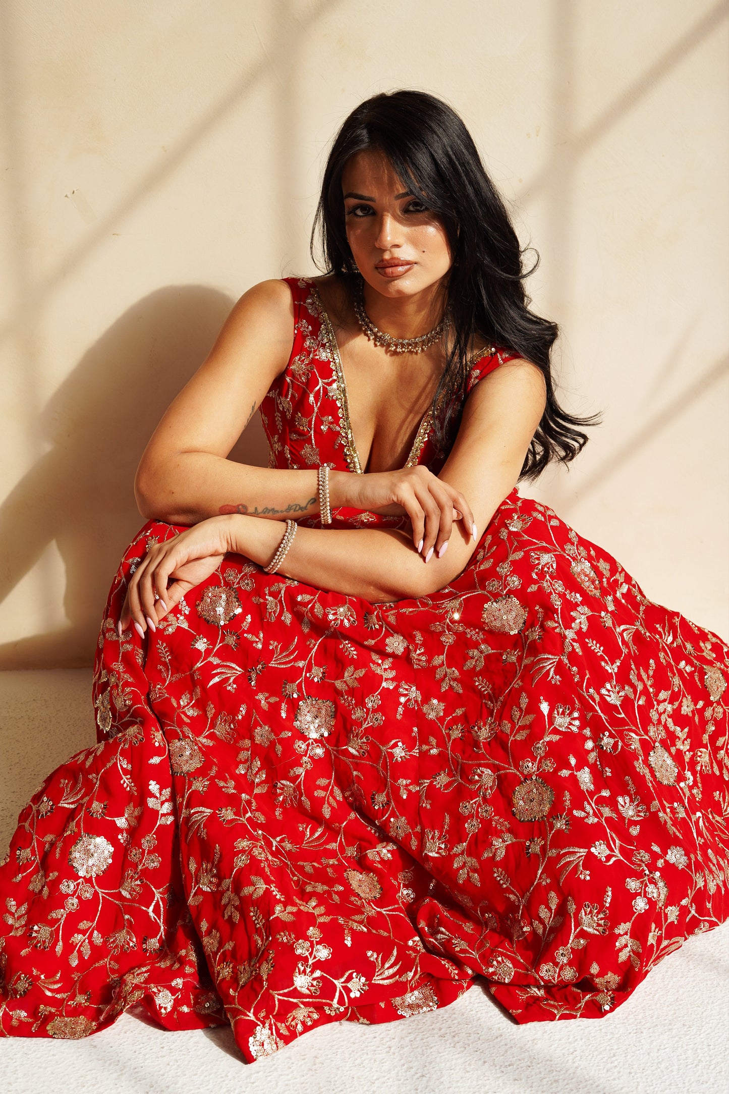 Red Vera Skirt