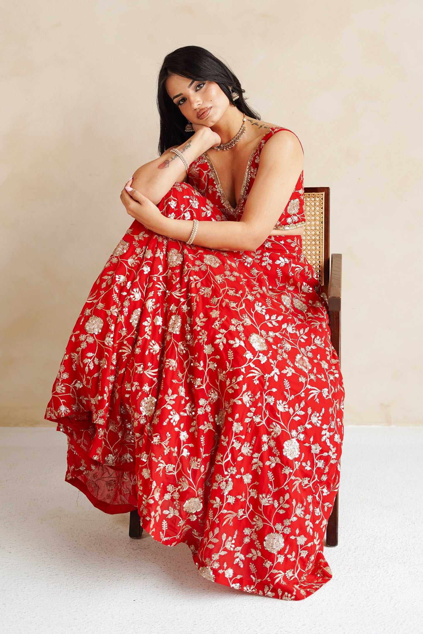 Red Vera Skirt