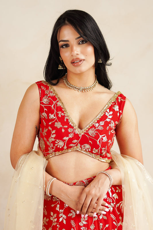 Red Vera Blouse