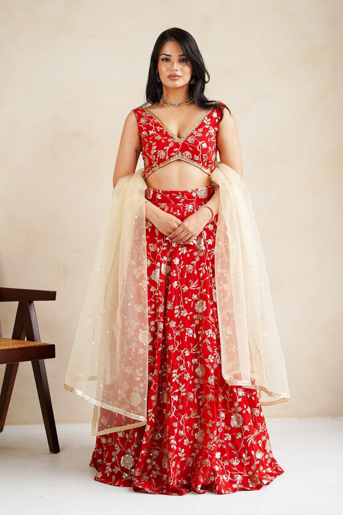 Red Vera Skirt