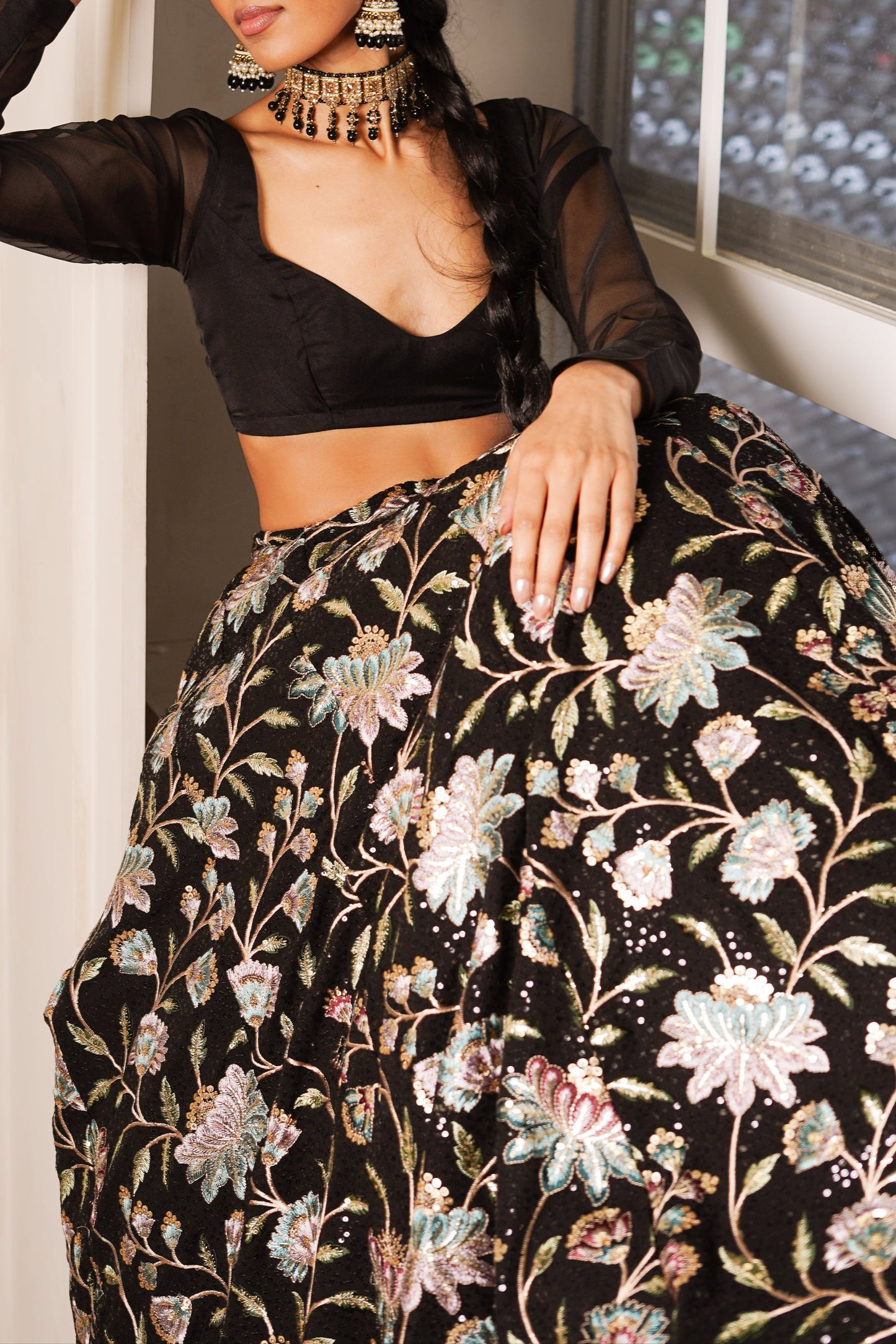 Black Lotus Skirt
