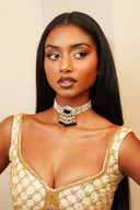 Black Pearl Amulet Choker