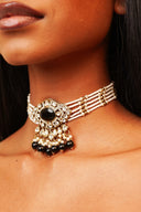 Black Pearl Amulet Choker