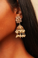 Champagne Zari Pearl Tikka Set