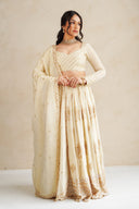 Beige Zehna Handwork Skirt