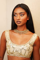 Champagne Zari Pearl Choker