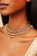 Champagne Zari Pearl Choker