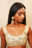 Champagne Pearl Amulet Tikka Set