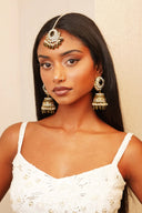 Olive Pearl Amulet Tikka Set