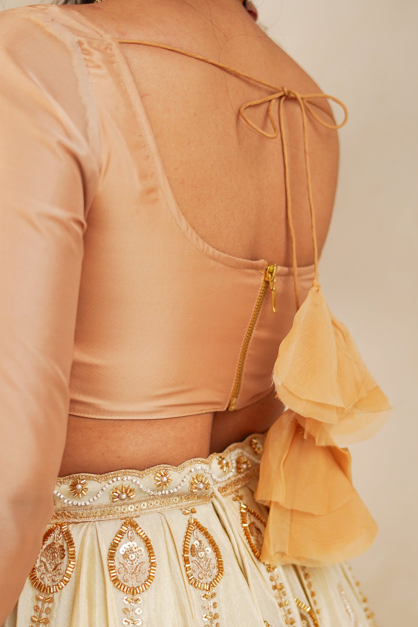 Champagne Long Sleeve Adore Blouse