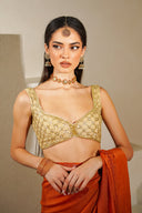 Gilded Glow Handwork Blouse