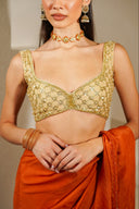 Gilded Glow Handwork Blouse