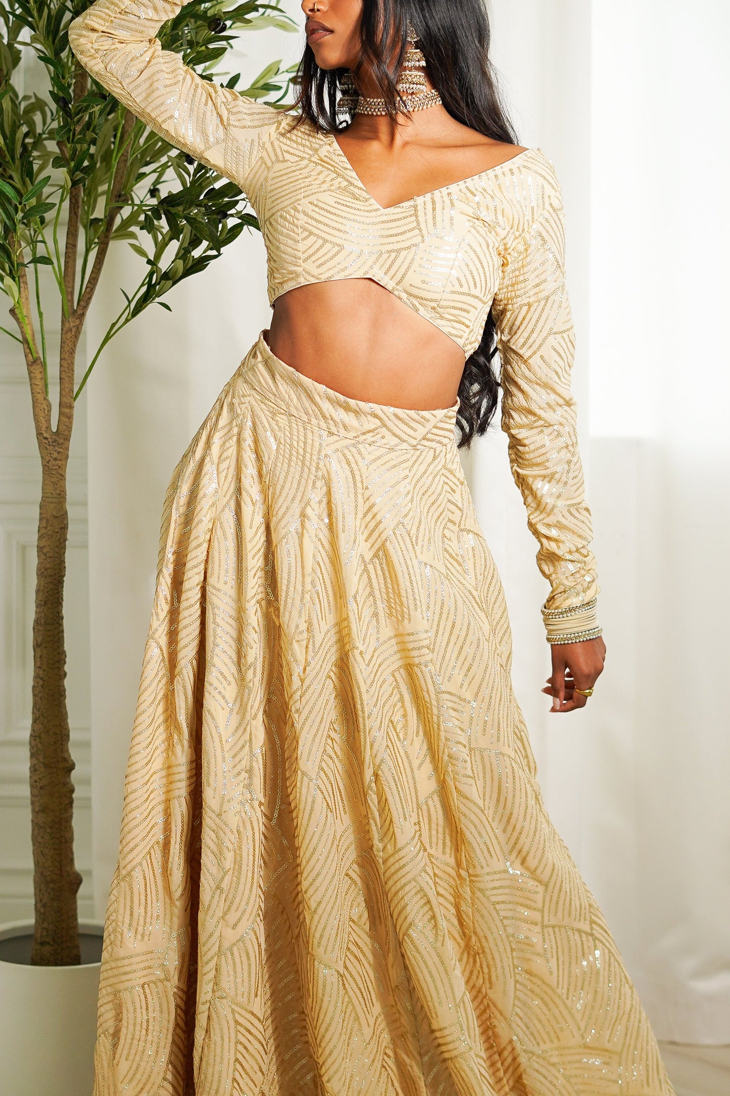 Champagne Divya Skirt